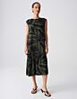 Opus Wicyla Lush Jurk Black 