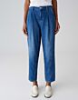 Opus Lolah Comfy Jeans Mid Slouchy Blue