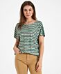 Oui Top Green Brown