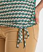 Oui Top Green Brown