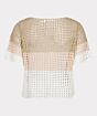 Esqualo Sweater Cropped Striped Multicolor