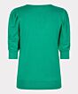 Esqualo Sweater V-Neck Gathering Sleeve Jade 
