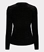 Esqualo Top Velvet Studs Black