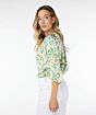 Esqualo Blouse Raglan Pastel Ethnic Print 