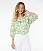 Esqualo Blouse Raglan Pastel Ethnic Print 