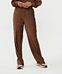 Esqualo Trousers Crinkled Velvet Brandy 