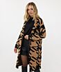 Esqualo Cardigan Jacquard Black/Brandy