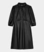Esqualo Puff Sleeve Light Dress PU Black