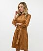 Esqualo Dress Suedine Camel