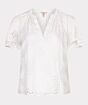 Esqualo Blouss Allover Embriodery Offwhite 