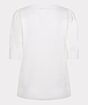 Esqualo Sweater V-neck Gathering Offwhite