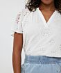Esqualo Blouss Allover Embriodery Offwhite 