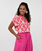Esqualo Top Beads Disco Sparkle Print  