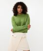 Esqualo Sweater Sleeve Studs Forest Green