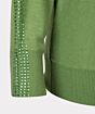 Esqualo Sweater Sleeve Studs Forest Green