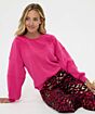 Esqualo Sweater ''V'' Seams Modal Cerise Pink