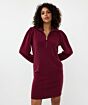 Esqualo Dress Zipp Col Modal Wine Red 