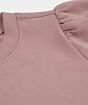 Esqualo sweater puff sleeve modal roze