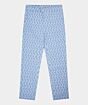 Esqualo trousers pretty blue print