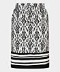 Esqualo Skirt 2tone Ikat Print 