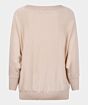 Esqualo Sweater Batwing Lurex Light Sand
