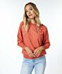 Esqualo Sweater Batwing Lurex Rust