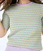 Esqualo Sweater R/neck Block Jacquard 