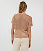 Esqualo Sweater Open Knit Lurex Praline 