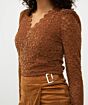 Esqualo Top Lace Brandy 