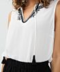 Esqualo Top Embriodery Black/Offwhite