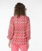 Esqualo Blouse Wide ZigZag Print 