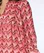 Esqualo Blouse Wide ZigZag Print 