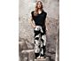 Woman And Co Loa B.Flower Broek A-Black