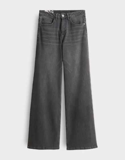Opus Minah Palazzo Jeans Mid Steel Grey 