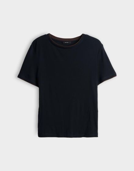 Opus Soppel T-Shirt Coal Blue 