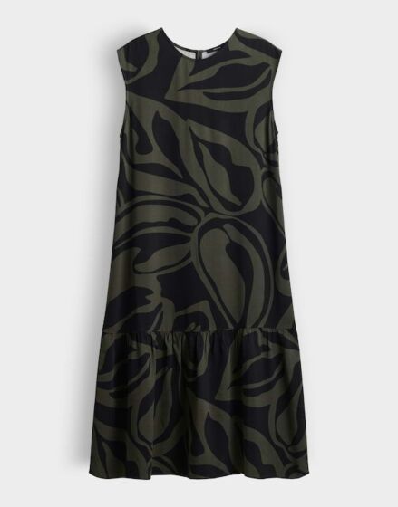 Opus Wicyla Lush Jurk Black 