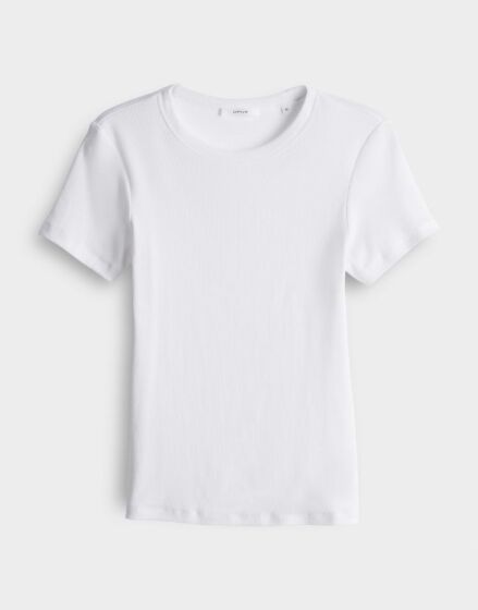 Opus Samuna Scallop Top White 