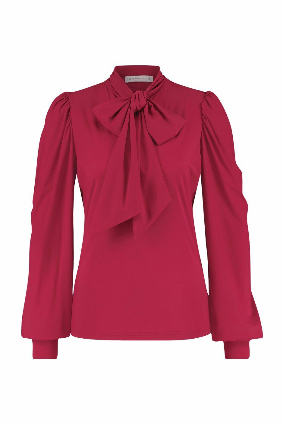 haar schot bruiloft Studio Anneloes Donna blouse diep rood online kopen bij Carriera Damesmode.  06628-3700