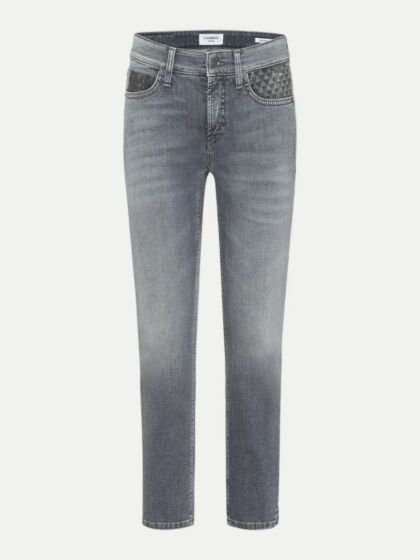 Cambio Piper Short Jeans Strass Detail.