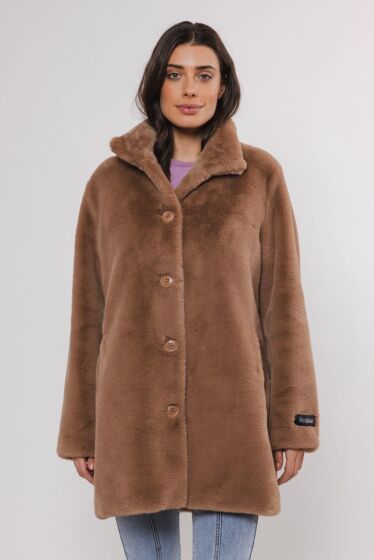 Rino & Pelle Nonna Fake Fur Coat Twigg 