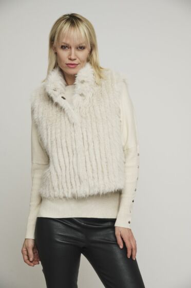 Rino & Pelle Dava Gilet With Closure Birch