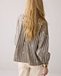 Summum Woman Blouse Stripe Scatterd Embro