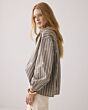 Summum Woman Blouse Stripe Scatterd Embro