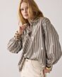 Summum Woman Blouse Stripe Scatterd Embro