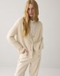 Summum Cardigan Cozy Melange Lurex Knit Ivory 