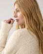 Summum Cardigan Cozy Melange Lurex Knit Ivory 