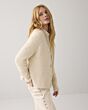 Summum Cardigan Cozy Melange Lurex Knit Ivory 