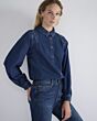 Summum Woman Denim Blouse Cotton Tencel