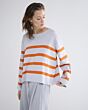 Summum Woman Striped Sweater Soft Viscose Mist