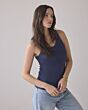 Summum Woman Rib Tanktop Navy Nior